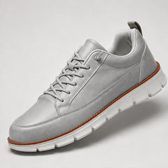 Rowan Court Leather Sneaker - Gray - men's sneakers - Hendlys - Image 2