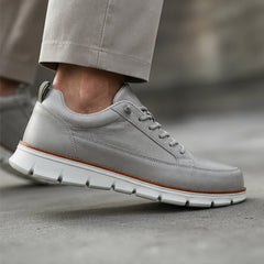 Rowan Court Leather Sneaker - Gray - leather sneaker - Hendlys - Image 3