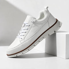 Rowan Court Leather Sneaker - White - Sneakers - Hendlys - Image 1