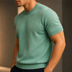 Rowan Merino Cashmere T-Shirt - Green - T-Shirts - Hendlys - Image 1