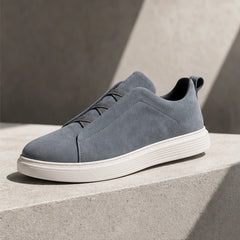 Altman Suede Sneakers - Gray - orthopedic footbed - Hendlys - Image 5