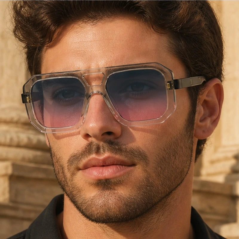 Solaro Geometric Shades - Violet Mist - geometric frames - Hendlys - Image 3