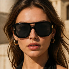 Solaro Geometric Shades - Noir Fade - acetate sunglasses - Hendlys - Image 4
