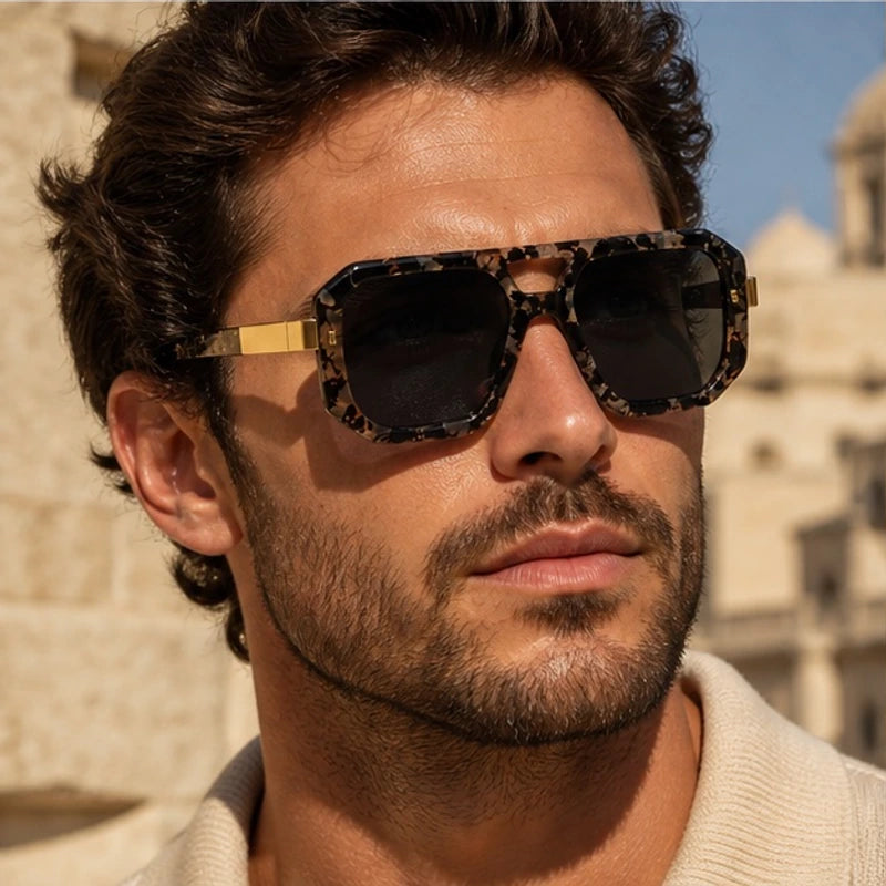 Solaro Geometric Shades - Black Gold - geometric frames - Hendlys - Image 3