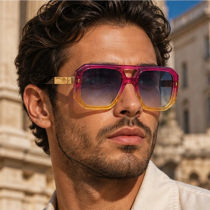 Solaro Geometric Shades - Sunburst Crush - geometric frames - Hendlys - Image 3
