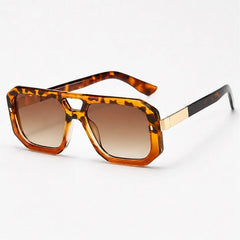 Solaro Geometric Shades - Honey Crest - Sunglasses - Hendlys - Image 1