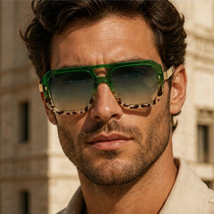 Solaro Geometric Shades - Emerald Mirage - geometric frames - Hendlys - Image 3