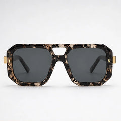 Solaro Geometric Shades - Black Gold - sunglasses - Hendlys - Image 2