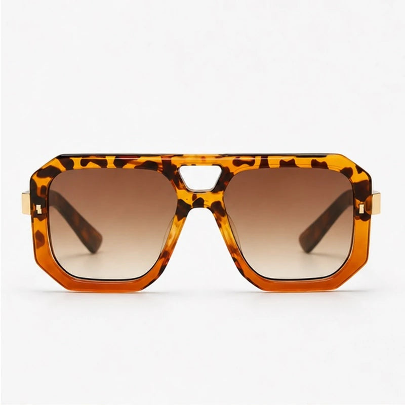 Solaro Geometric Shades - Honey Crest - sunglasses - Hendlys - Image 2