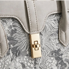 Sorelia Botanical Handbag - Cendre - satchel - Hendlys - Image 3