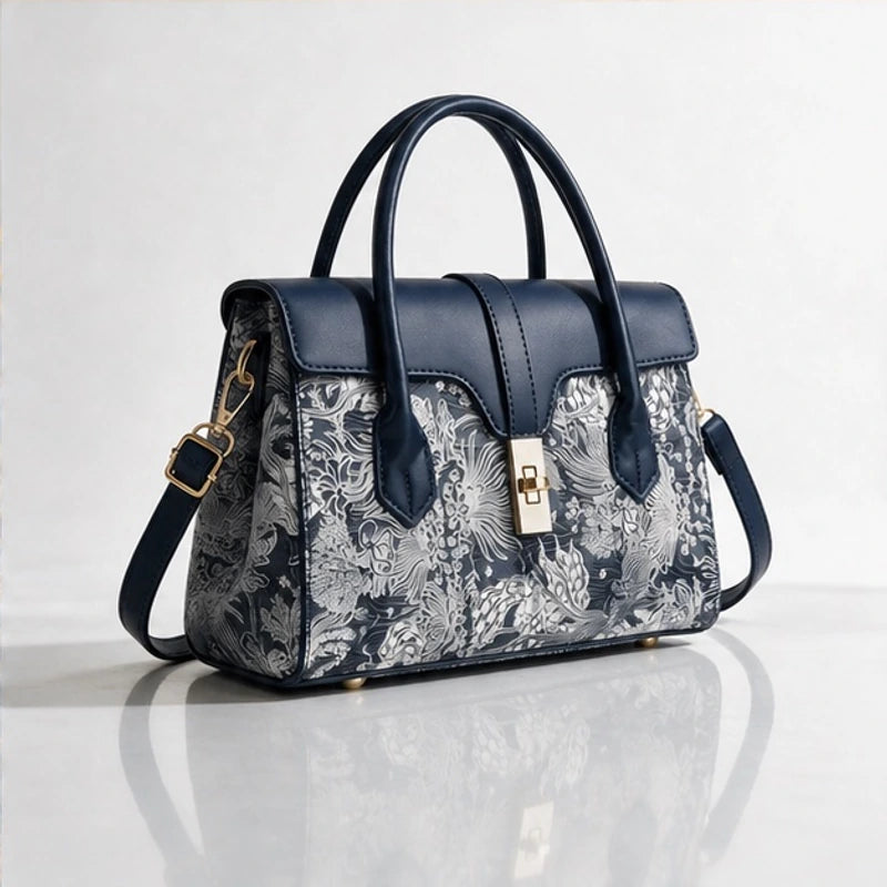 Sorelia Botanical Handbag - Marin - structured handbag - Hendlys - Image 4