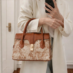 Sorelia Botanical Handbag - Sienna - structured handbag - Hendlys - Image 4