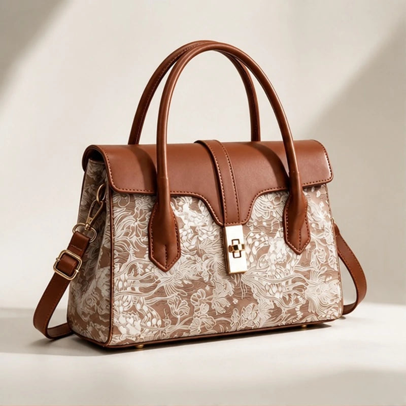 Sorelia Botanical Handbag - Sienna - Handbags - Hendlys - Image 1