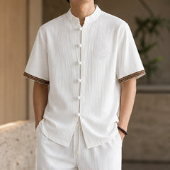 Sorrento Relaxed Linen Set - White - linen blend - Hendlys - Image 3