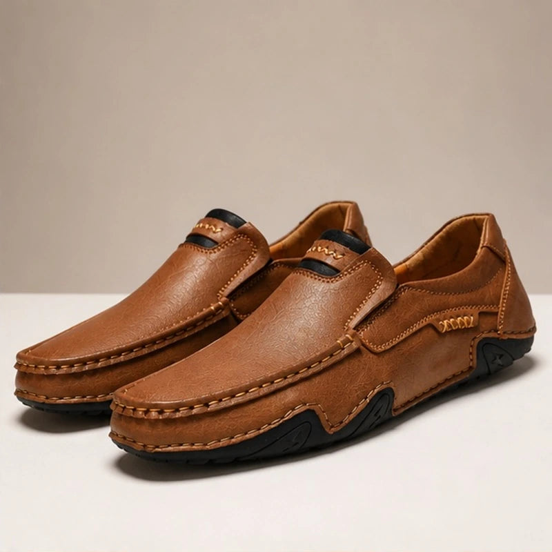 Stratton Leather Loafers - Tobacco - leather loafers - Hendlys - Image 3