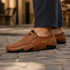 Stratton Leather Loafers - Tobacco - men's loafers - Hendlys - Image 2