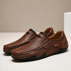Stratton Leather Loafers - Brown - leather loafers - Hendlys - Image 3