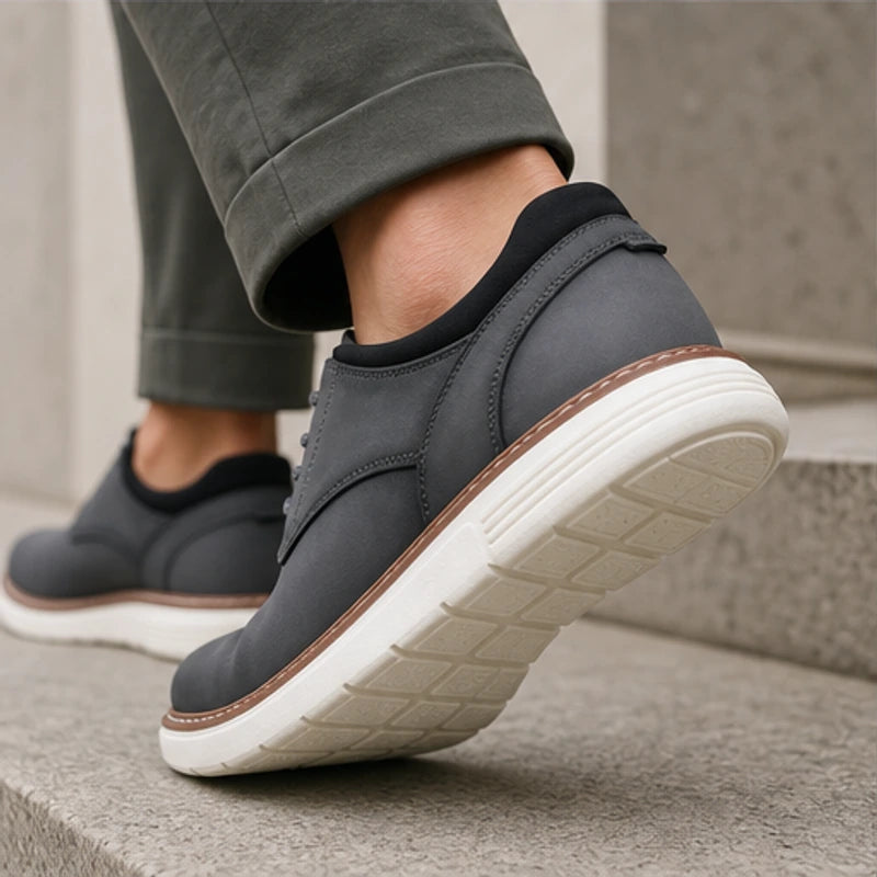 Brookfield Soft-Sole Derby Shoe - Slate Gray - lace-up shoes - Hendlys - Image 5
