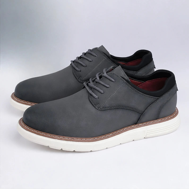 Brookfield Soft-Sole Derby Shoe - Slate Gray - men's shoes - Hendlys - Image 2