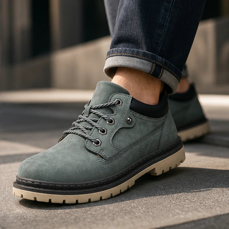 Kingsley Leather Casual Shoe - Green - casual shoes - Hendlys - Image 3