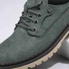 Kingsley Leather Casual Shoe - Green - leather shoes - Hendlys - Image 5