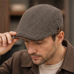 The Birmingham Snap Cap - Brown - flat cap - Hendlys - Image 3