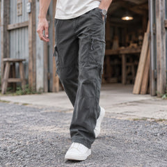 Thornfield Men's Relaxed Stretch Cargo Pants - Army Gray - Clothing > Pants > Cargo Pants - Hendlys - Image 1