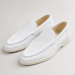 Bexley Hand-Burnished Leather Loafer - White - men's loafers - Hendlys - Image 3