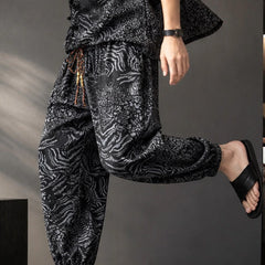 Tokako Relaxed Shirt & Pant Set - Black - matching set - Hendlys - Image 3