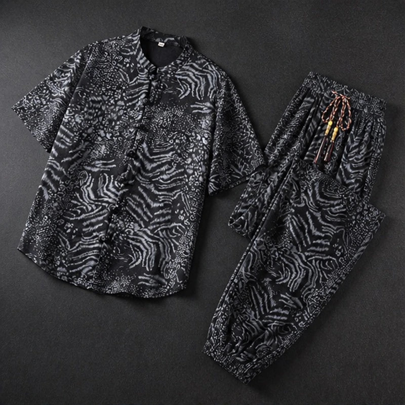 Tokako Relaxed Shirt & Pant Set - Black - shirt and pant set - Hendlys - Image 4