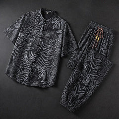 Tokako Relaxed Shirt & Pant Set - Black - shirt and pant set - Hendlys - Image 4