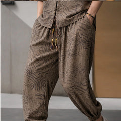 Tokako Relaxed Shirt & Pant Set - Brown - outfit set - Hendlys - Image 2