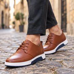 Torin Men's Orthopedic Leather Derby Shoes - Brown - Men's Footwear > Derby Shoes - Hendlys - Image 1