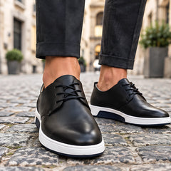 Torin Men's Orthopedic Leather Derby Shoes - Black - Men's Footwear > Derby Shoes - Hendlys - Image 1