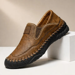 Torrance Leather Loafers - Brown - slip-on shoes - Hendlys - Image 4