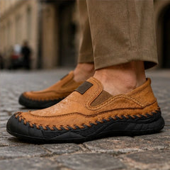 Torrance Leather Loafers - Mahogany - Shoes - Hendlys - Image 1