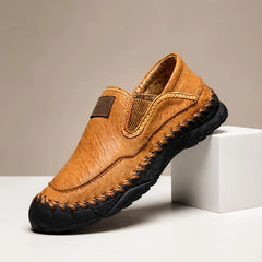 Torrance Leather Loafers - Mahogany - slip-on shoes - Hendlys - Image 4