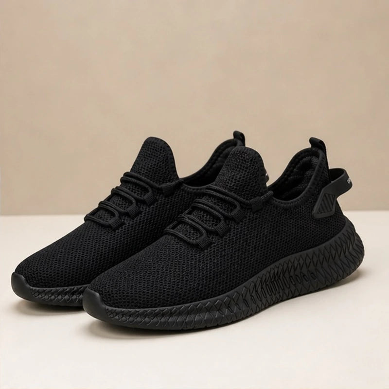 Truett Knit Mesh Sneaker - Tuxe Black - knit sneakers - Hendlys - Image 3