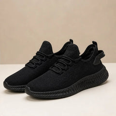 Truett Knit Mesh Sneaker - Tuxe Black - knit sneakers - Hendlys - Image 3