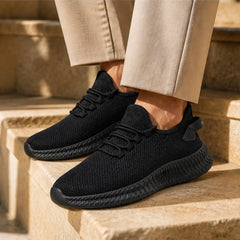 Truett Knit Mesh Sneaker - Tuxe Black - sneakers - Hendlys - Image 2