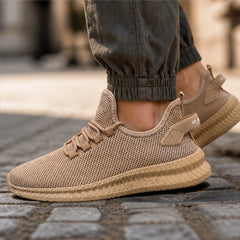 Truett Knit Mesh Sneaker - Camel - Sneakers - Hendlys - Image 1