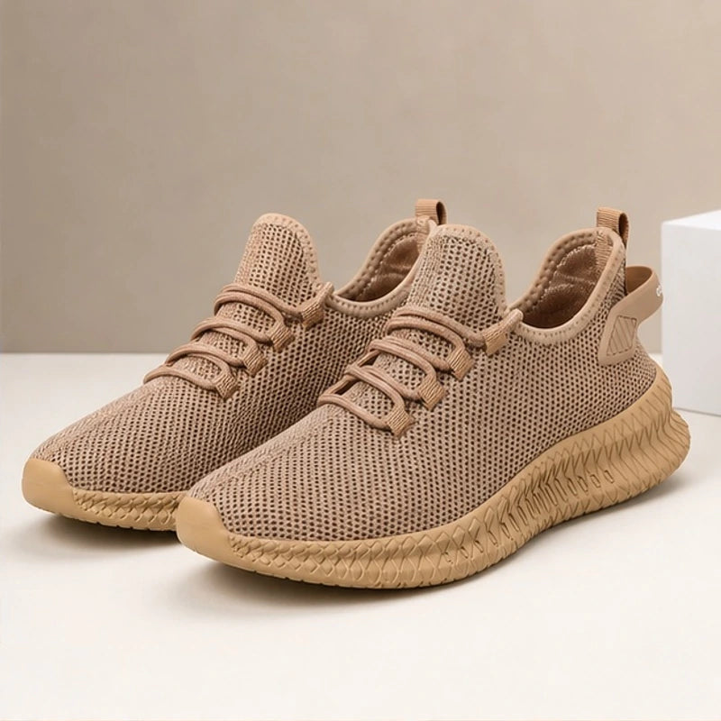 Truett Knit Mesh Sneaker - Camel - mesh sneakers - Hendlys - Image 4