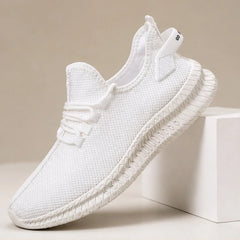 Truett Knit Mesh Sneaker - White - mesh sneakers - Hendlys - Image 4