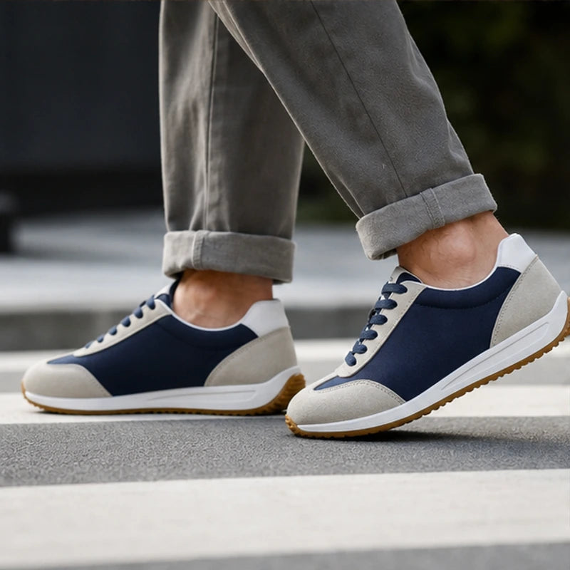 Orbital Retro Sneakers - Blue - suede sneakers - Hendlys - Image 5