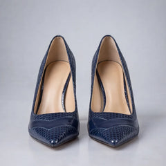 Maria May Metallic Heels - Blue - women's shoes - Hendlys - Image 8