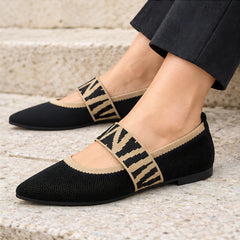 Valenne Women's Elastic-Strap Mary Jane Flats - Black - Women's Footwear > Flats > Mary Jane Flats - Hendlys - Image 3