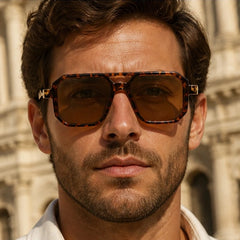 Valmont Statement Shades - Leopard Brown - leopard print - Hendlys - Image 3