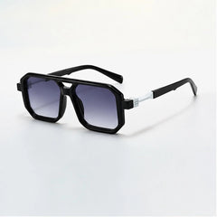 Valmont Statement Shades - Black Silver - Sunglasses - Hendlys - Image 1
