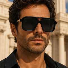Valmont Statement Shades - Black Gold - leopard print - Hendlys - Image 3