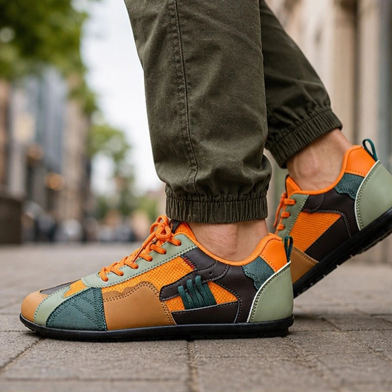 Vanta Racer Sneakers - Orange - color block sneakers - Hendlys - Image 4